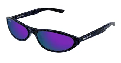 Balenciaga - Bb0007s-011 - Black / Violet In Multi