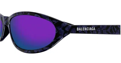 Balenciaga - Bb0007s-011 - Black / Violet In Multi