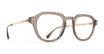 Mykita Elbert - Clear Ash / Champagne Gold Rx Glasses In Brown