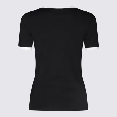 Courrèges Bumpy Contraste Reeditio T-shirt In Black