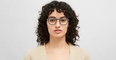 Mykita Fir Mhl3 - Navy / Shiny Silver Rx Glasses