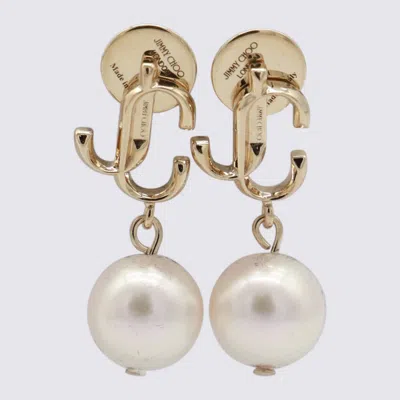 Jimmy Choo Pearl And Gold-tone Earrings