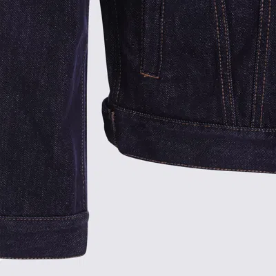 Brunello Cucinelli Denim Cotton Casual Jacket In Blue