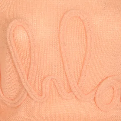 Chloé Light Orange Wool Knitwear In Orange