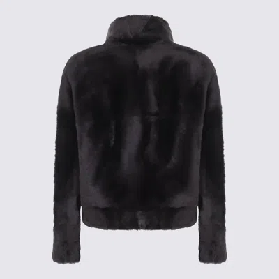 Brunello Cucinelli Black Leather Jacket