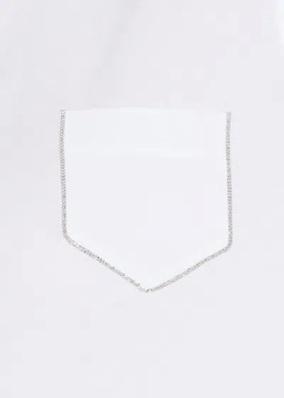 Peserico Sleek Trapezoid Polo Shirt With Masculine Collar In White