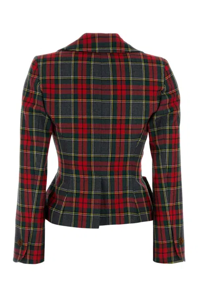 Vivienne Westwood Embroidered Wool Drunken Blazer