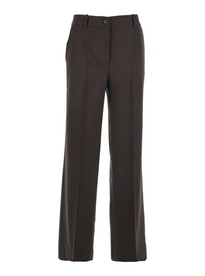 P.a.r.o.s.h Gabardine Pants In Brown