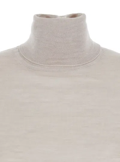 P.a.r.o.s.h Beige Turtleneck Sweater In Neutral