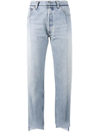Vetements Reworked High-rise Straight-leg Jeans In Blue