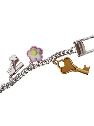 Marc Jacobs Zippered Wallet With Pendant In Black