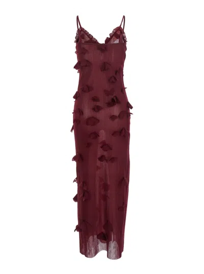 Coperni Women Butterflies Techno Dress In Burgundy