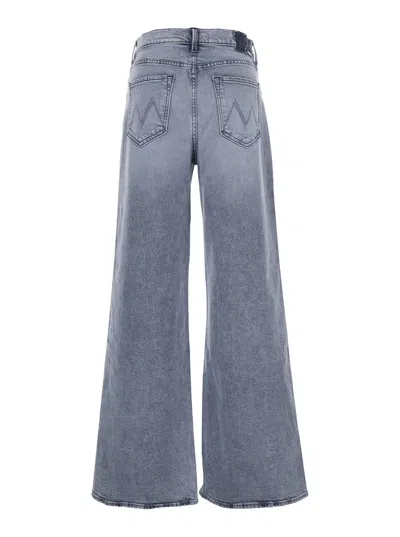 Mother The Ditcher Roller Sneak Jeans In Gray