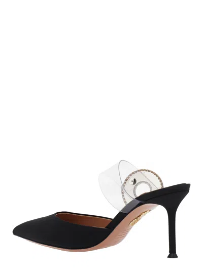 Aquazzura 75mm Crystal Hoop Pointed-toe Mules