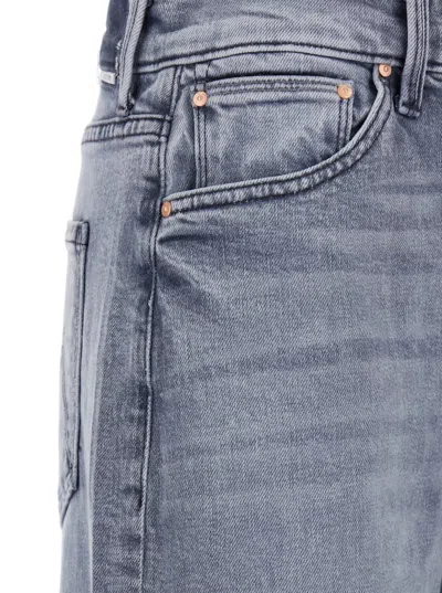 Mother The Ditcher Roller Sneak Jeans In Gray
