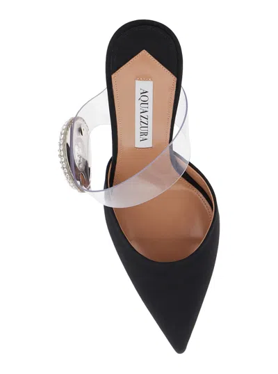 Aquazzura 75mm Crystal Hoop Pointed-toe Mules