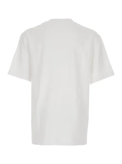 Jacquemus 'le T-shirt Gros Grain' White T-shirt With Logo Patch On The Front In White