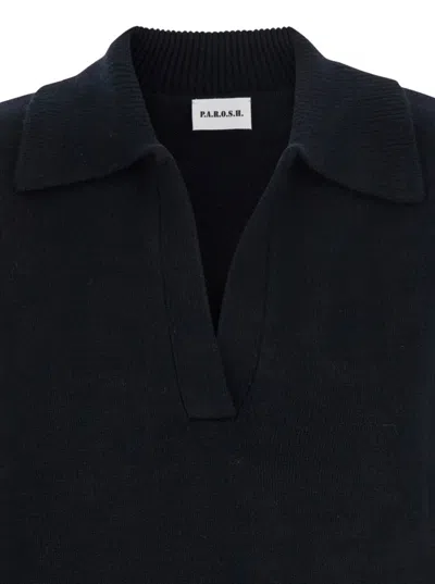 P.a.r.o.s.h Polo-neck Ribbed Sweater