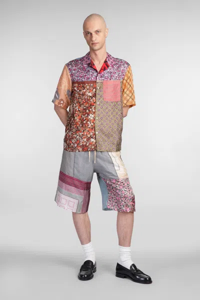 Marine Serre Shorts In Multicolor Silk In Multi