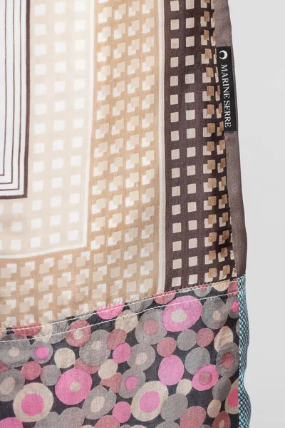 Marine Serre Shorts In Multicolor Silk In Multi
