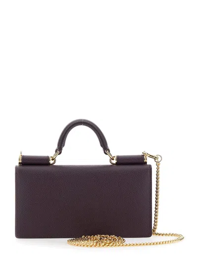 Dolce & Gabbana Structured Phone Bag With Textured Finish