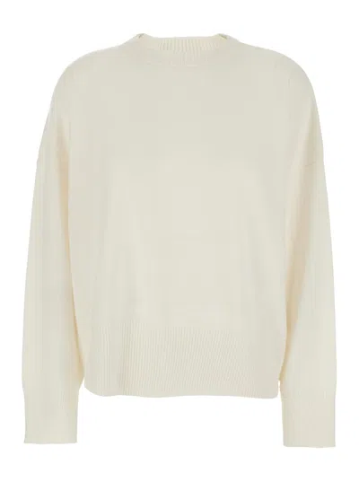 Loulou Studio Anaa Lds Round Neck Sweater In Gray