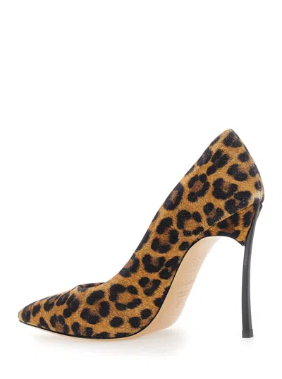 Casadei Leopard Print Slip-on Pumps In Animal Print