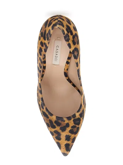 Casadei Leopard Print Slip-on Pumps In Animal Print