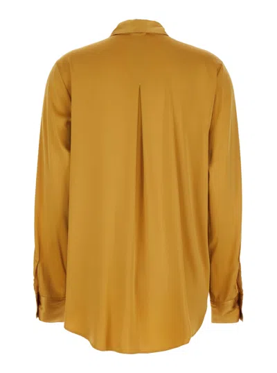 Forte Forte Button-down Silk Shirt In Brown