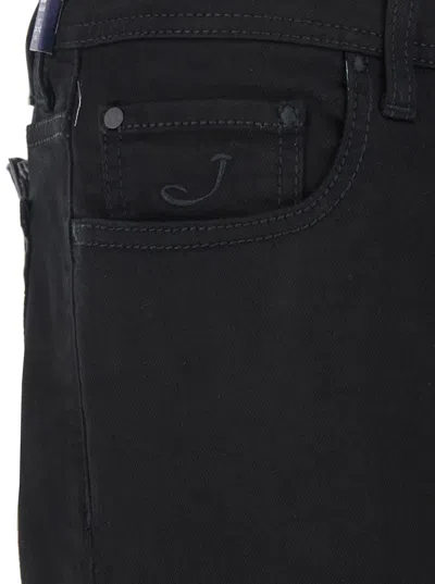 Jacob Cohen Men Bard Slim Fit Five Pockets Denim In Black