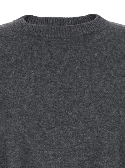 Loulou Studio Anaa Lds Round Neck Sweater In Gray