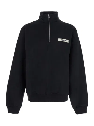 Jacquemus Grog Grain Zip-neck Sweatshirt