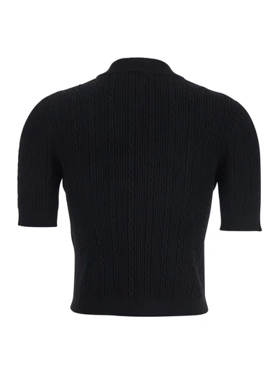 Balmain Ss Buttoned Torsade Knit Cardigan