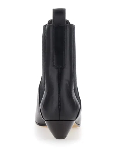 Le Monde Beryl Allegra Elasticated-panel Pointed-toe Boots In Black