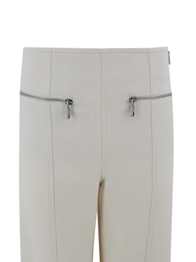 Etro High Waist Straight Cut Wool Trousers In Neutral