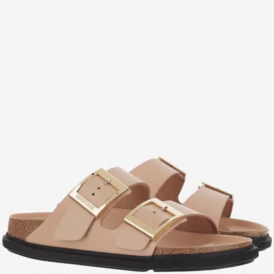 Birkenstock Arizona Droplet Buckle Shiny Leather Sandals