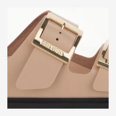 Birkenstock Arizona Droplet Buckle Shiny Leather Sandals