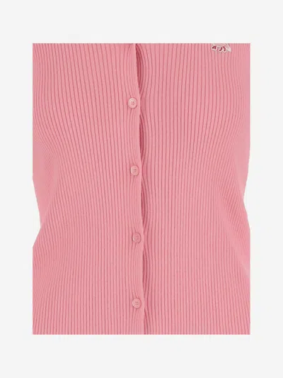 Maison Kitsuné Wool And Cotton Cardigan
