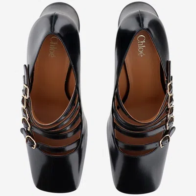Chloé Janis Shiny Leather Pumps