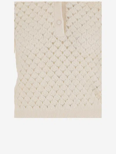 Chloé Polo Shirt With Lace Collar
