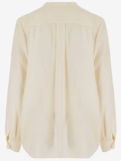 Chloé Silk Shirt With Mandarin Collar