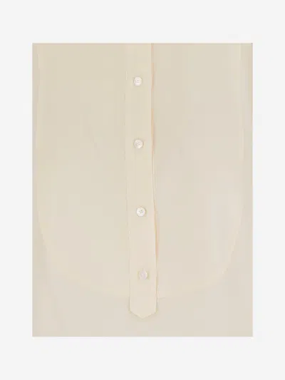 Chloé Silk Shirt With Mandarin Collar