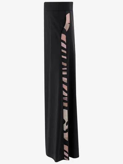 Pucci Pantaloni A Palazzo In Misto Lana