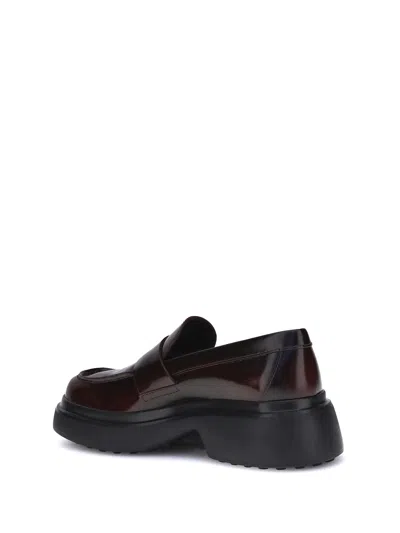 Tod's Patent Leather Loafers In Brown