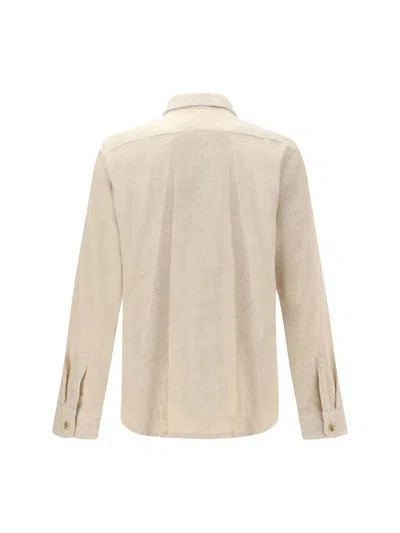 Rick Owens Corduroy Shirt In Neutral