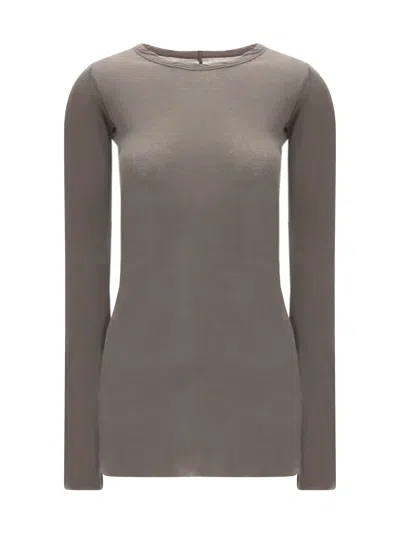 Rick Owens Cotton Crew Neck Slim Fit Jersey