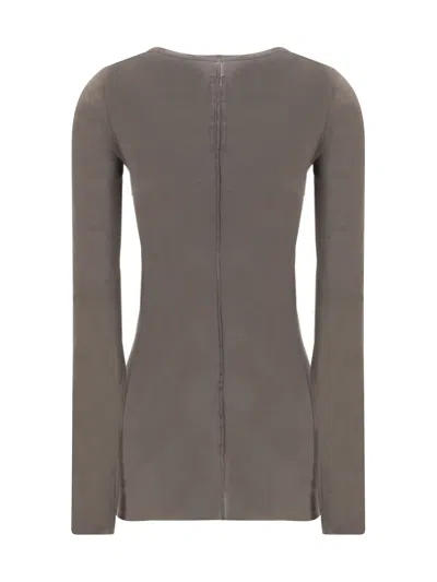 Rick Owens Cotton Crew Neck Slim Fit Jersey