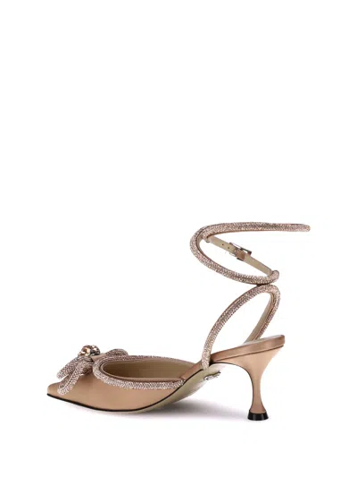 Mach &amp; Mach Double Bow Silk Pumps