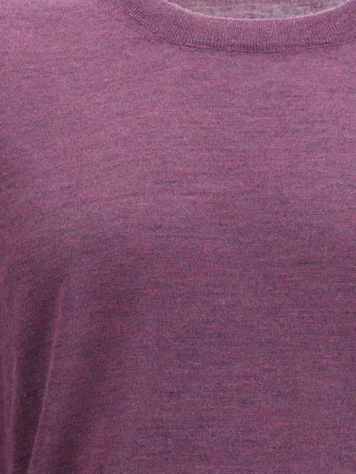Brunello Cucinelli Cashmere And Silk Sweater In Purple