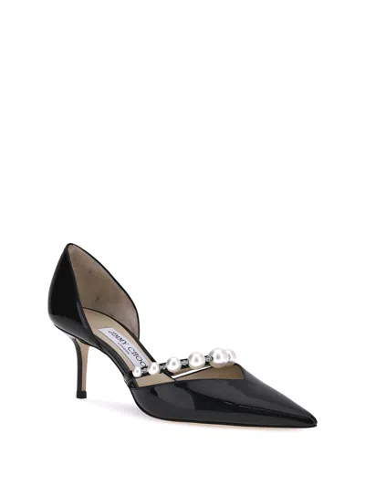 Jimmy Choo Pointed Toe Pumps With Faux-pearl Embellishment